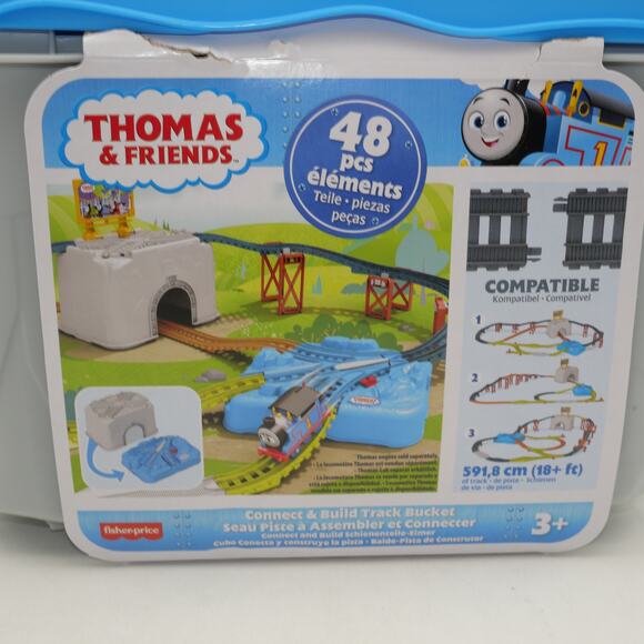NEW Fisher Price Thomas the Train Connect & Build Track Bucket 48 Pieces - Picture 4 of 11